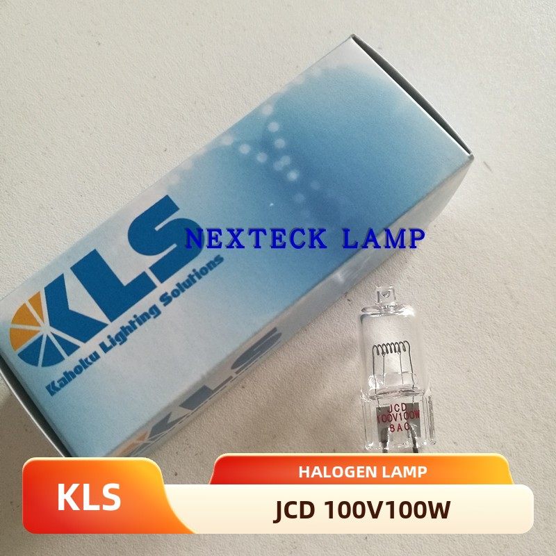 现货日本KLS卤素灯泡JCD 100V100W 100小时G6.35脉理仪灯 检查灯