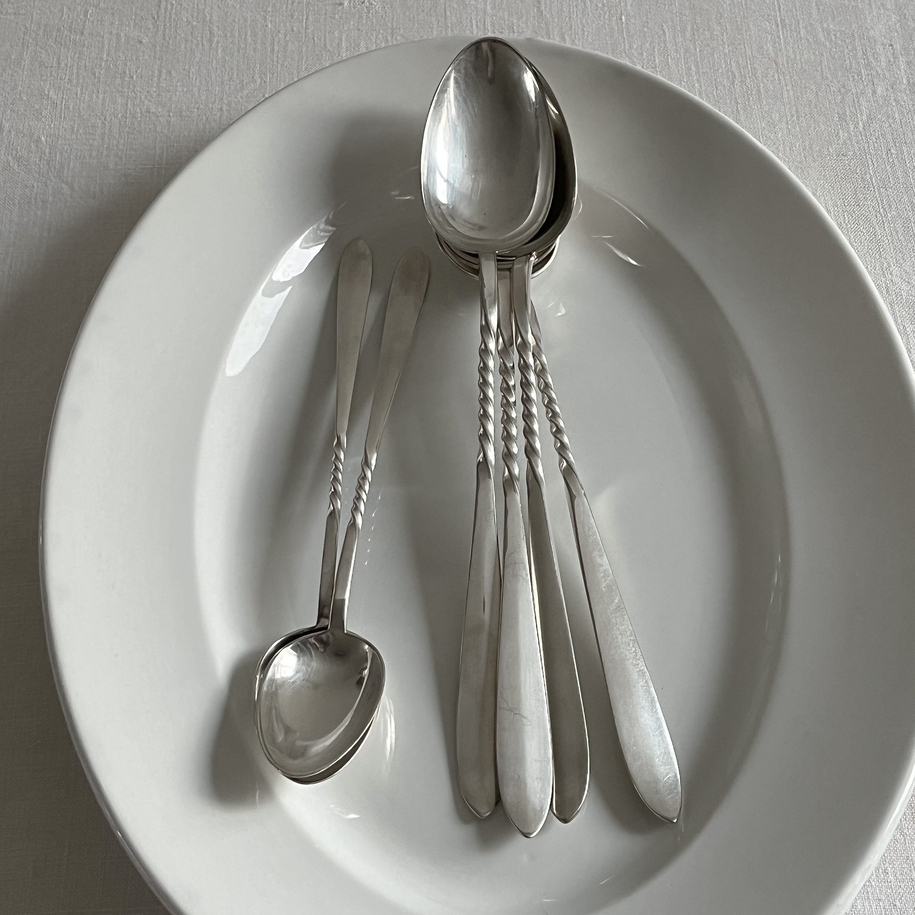 товар из китая dolores antique｜英国古董镀银长勺中古搅拌勺