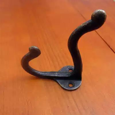 Hardware antique hanging hook Alloy hook single hook Antique hanging hook double hole hook Large hook Home improvement