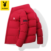 Flowers Playboy cotton clothes Mens winter jacket 2020 new winter clothing thickened short down cotton padded jacket cotton padded jacket