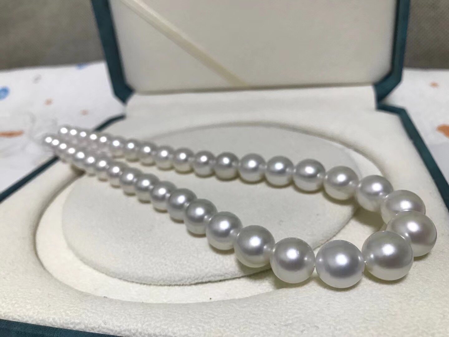 South Nanyang Greater Australia White Special Venus Seawater Pearl Necklace ZhengYuanzhu Layer 2 9mm Japanese True Scientific Research Certificate