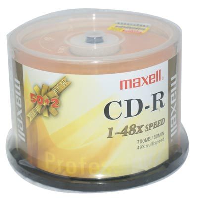 Maxell Maxell Wansheng Business Gold Burning Disc CD-R 50 Burning Disc Blank Disc