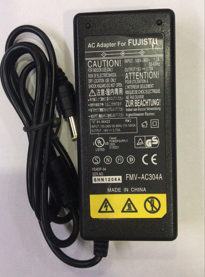 Fujitsu 16V3 75A Power Adapter Notebook Charger Notebook Charger