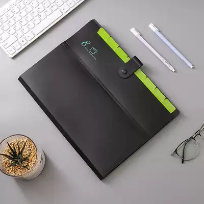 a4 multi-card bag Multi-layer folder Student test paper folder File bag Data file bag Roll folder Ticket storage bag