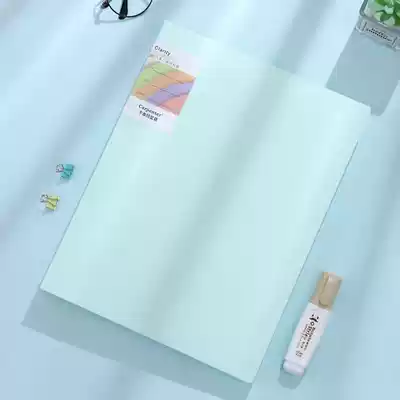 A4 folder transparent insert information book Morandi color music score clip hipster drawing finishing students with 80 pages