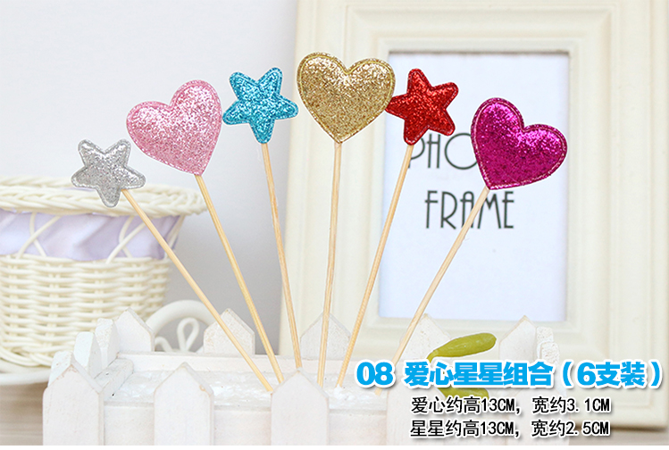Nhầm lẫn búp bê trang trí bánh sinh nhật phụ kiện trang trí sao chèn cờ tình yêu với chèn lấp lánh sáng bóng đồ chơi búp bê