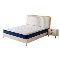 Femax Light Luxury Simple Electric Smart Bed Multifunctional Fully Automatic Adjustable Double Bed to Assist Sleeping Master Bedroom Leather Bed