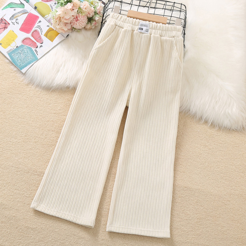 Girl Wide Leg Pants Spring Autumn Clothing 2022 New Children Anti-mosquito Pants Loose Straight Drum Pants Girl Fried Street Summer Pants
