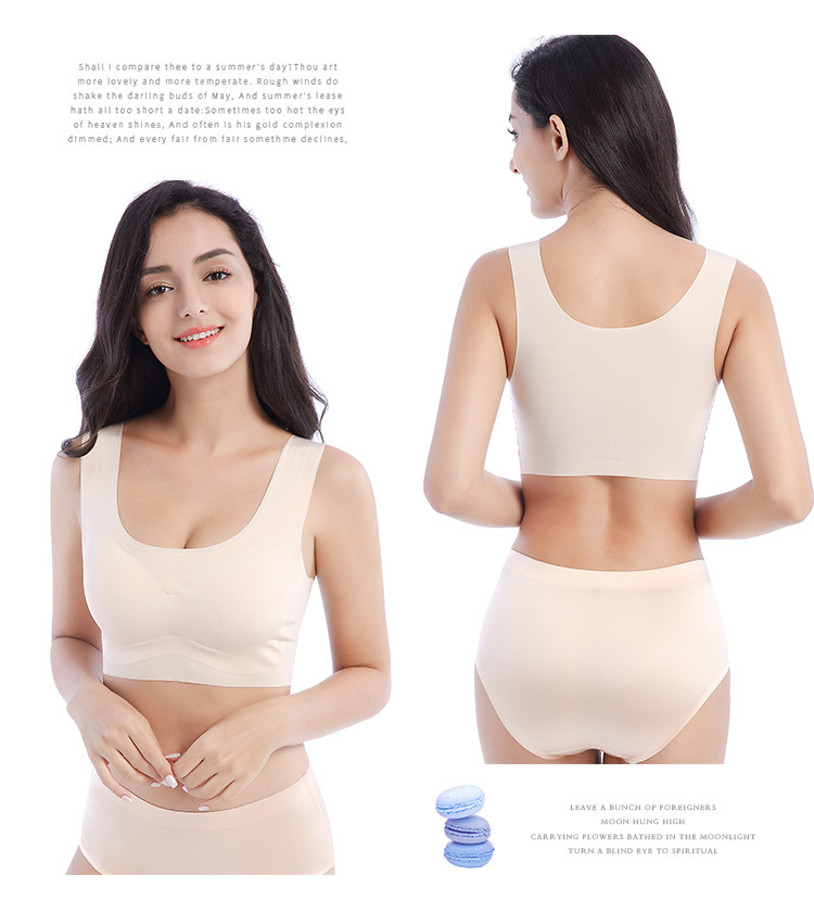 Kích cỡ lớn vest đồ lót ngủ cộng với phân bón tăng không có vòng thép béo mm250 kg áo ngực thể thao có thể tháo rời miếng đệm ngực áo lót