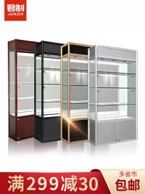 Titanium alloy wine display cabinet Model Model container sample decoration Jewelry glass display cabinet Product display cabinet