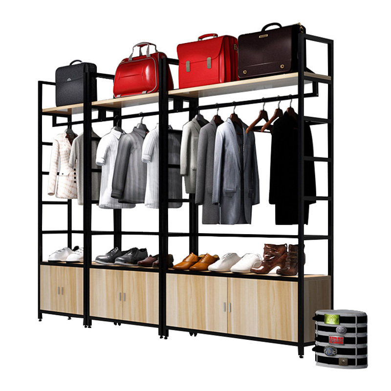 Modern Clothing Store Shelves Display Racks Home Bedroom Floor To