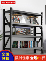 Black Shelf shelf floor iron shelf multi-layer heavy storage warehouse storage rack supermarket household display rack