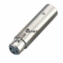 Three-core male cannon to three-core female cannon DMX light signal XLR audio adapter 3P revolution 3P female