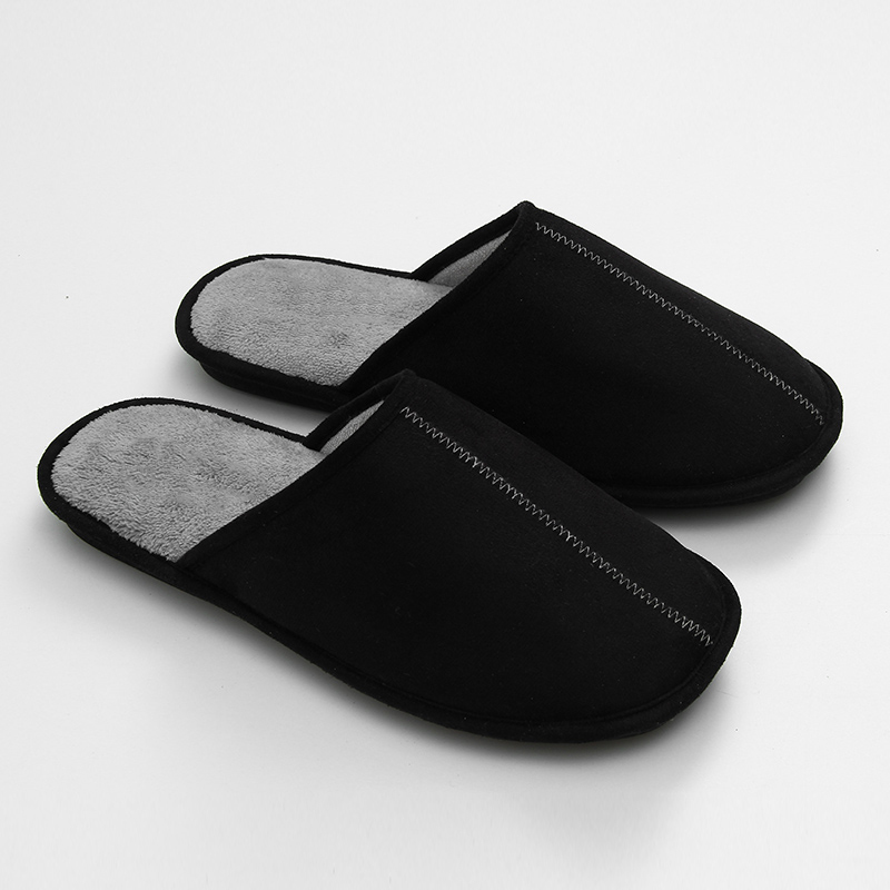 New Export Spring and Autumn Fashion Home Shoes, Non-Slip Indoor Shoes, Comfortable Suede Men's Floor Slippers
