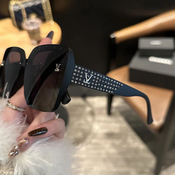 Sunglasses Women's Anti-ultraviolet Accessible Luxury Fancy Driving Polarized Sunglasses Outdoor Sun Protection Big Face Slim Looking