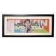 Long, Narrow Solid Wood Photo Frame Bk Hand-Painted 15*45cm Cardboard with Blank Space for Mounting and Hanging on the Wall
