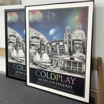 Coldplay Exclusive Poster Frame 61X46Cm Aluminum Alloy Solid Wood Cardboard Blank Photo Frame Wall Hanging Picture Frame Mounting