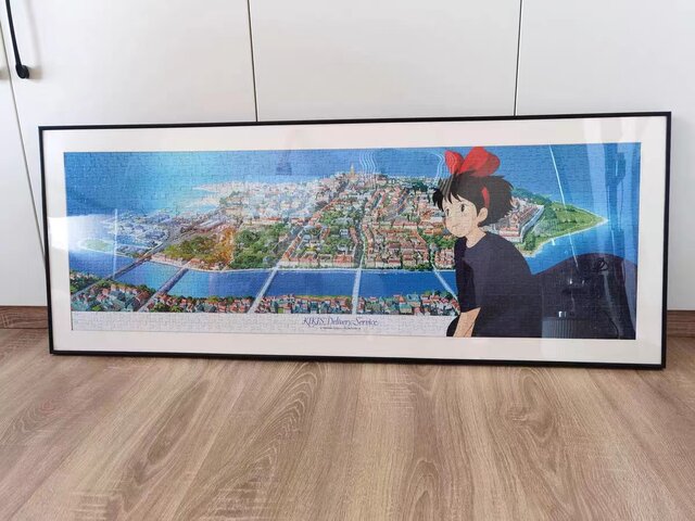 Solid wood photo frame metal photo frame framed Harry Potter character collection 1000 pieces 88x33cm special photo frame