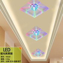 led Crystal spotlight downlight aisle light porch light porch light recessed ceiling lamp sunlamp stair lamp stair lamp