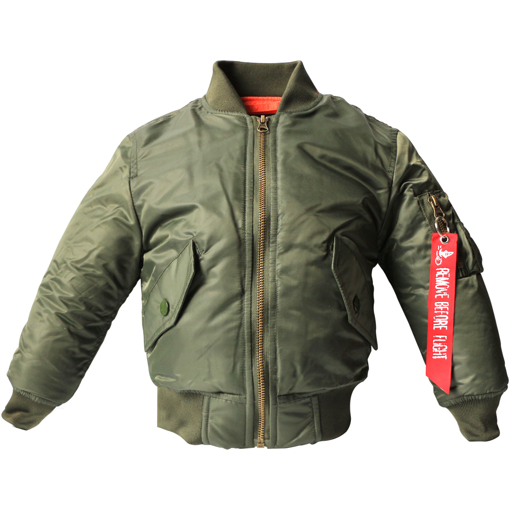 American MA-1 Space Agency Children's suit Flying jacket jacket Spring autumn winter cotton clothes small and large children jacket