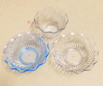 Plastic Ice Cream Bowl Salad Bowl Sweet Bowl Gouging Ice Bowl Transparent Acrylic Sand Ice Cup Plastic Ice Cream Pudding Cup