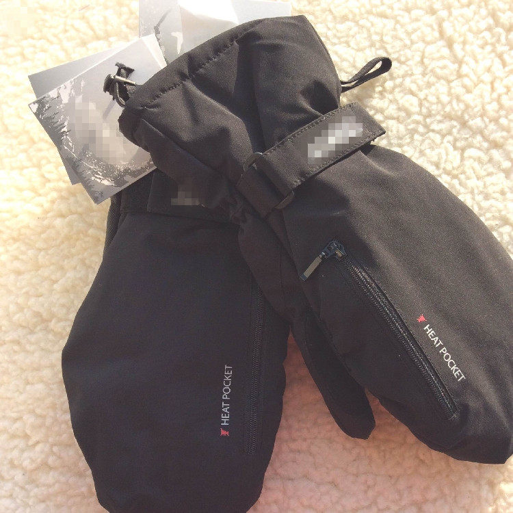 Export Single-Layer Waterproof, Non-Slip, Cold-Proof, Thickened, Fleece-Lined Cycling, Motorcycle, Skiing, Full-Finger Warm Gloves for Men and Women, Snow Card