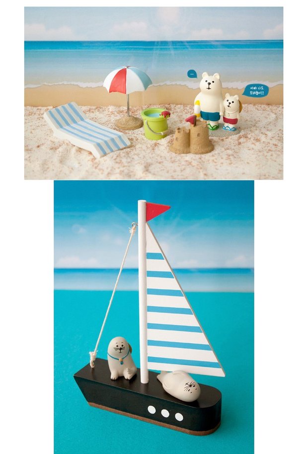 ZAKKA Nàng tiên cá Chim cánh cụt Mùa hè Hawaii Decole Trang trí Bãi biển Cảnh Cửa sổ Đạo cụ Chụp phụ kiện trang trí phòng ngủ