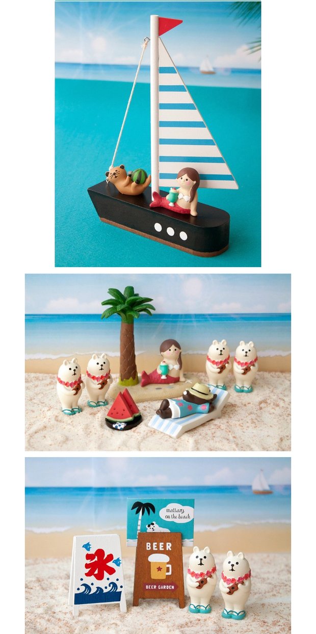 ZAKKA Nàng tiên cá Chim cánh cụt Mùa hè Hawaii Decole Trang trí Bãi biển Cảnh Cửa sổ Đạo cụ Chụp phụ kiện trang trí phòng ngủ