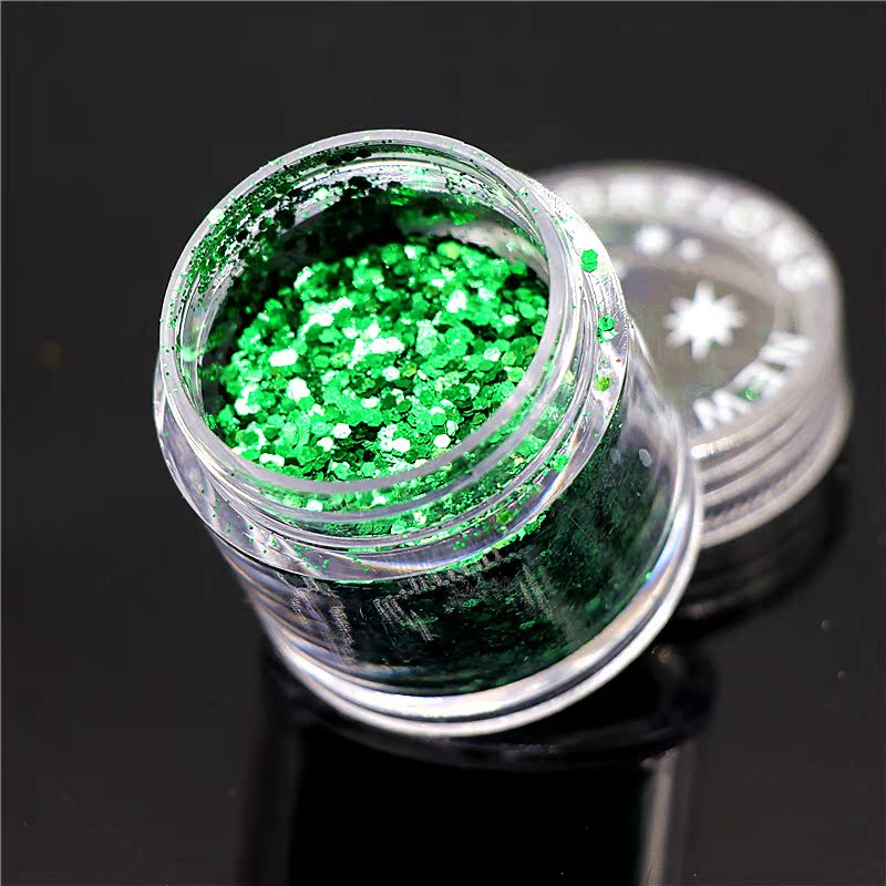 Long lanh hiệu suất sân khấu móng tay trang điểm tươi sáng phấn mắt phấn cao bóng bột sequin laser trị liệu bột móng bảng mắt tarte