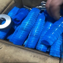 Manufacturer direct sales workpiece protective sleeve screw mesh sleeve plastic mesh sheath mesh mesh cover protective net