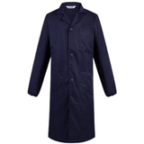 依莱翔 Прогущенная темно -синяя рабочая одежда с длинными синими