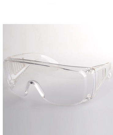White full transparent plastic lenses anti-dust anti-dust wide edge large frame glasses anti-fog job Lauprotect glasses