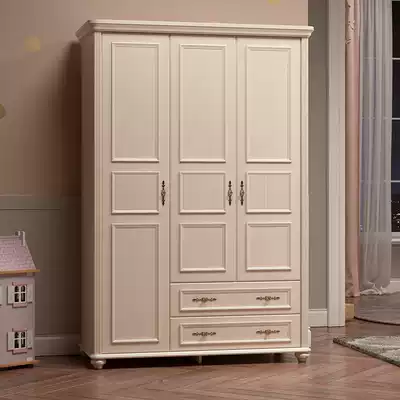 Children's wardrobe Boys and girls household bedroom flat door two-door three-door wardrobe small apartment locker