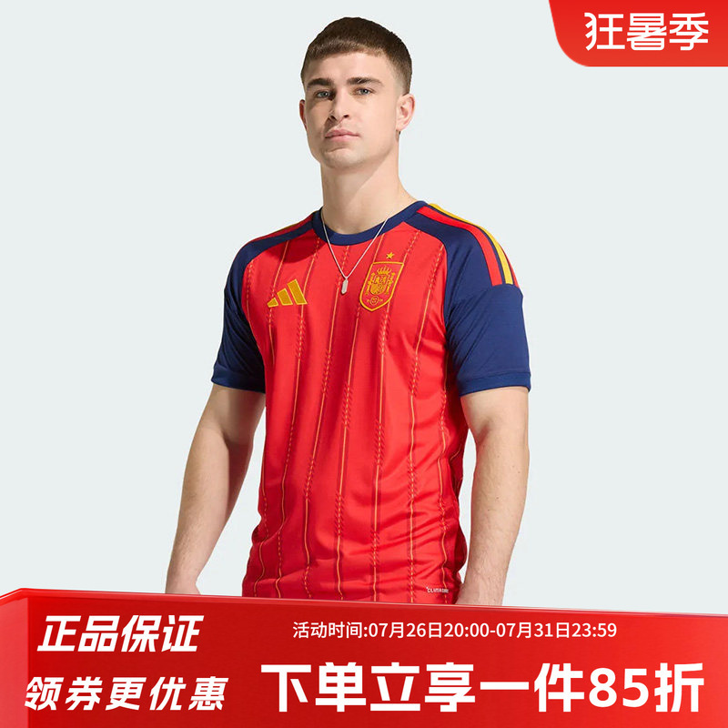 Adidas Adidas 2026 New Men's Fitted T-Shirt Retro Casual Football Sports Short-Sleeved Jersey