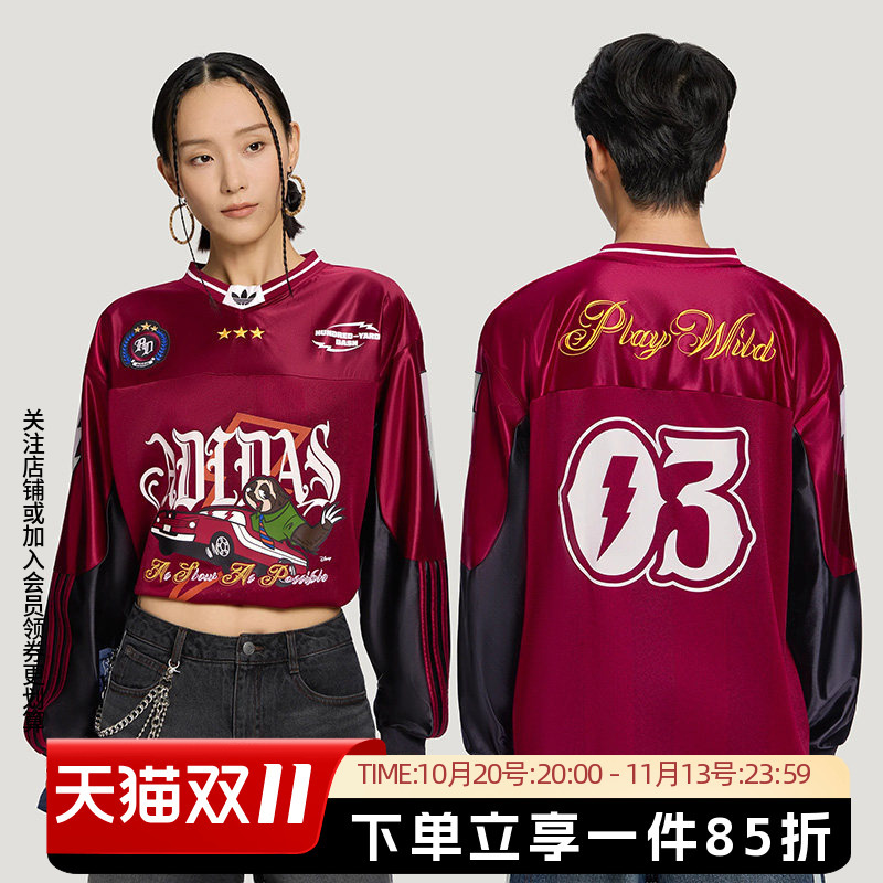 Adidas Originals Men's and Women's Zootopia Collaboration Loose Casual Long-Sleeve T-Shirt Kx4899
