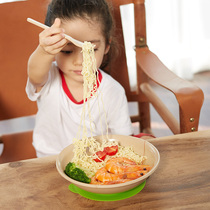 Shell baby rice husk baby Bowl Spoon portable set suction bowl baby supplement bowl rice paste tableware
