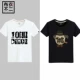 Áo thun nam cotton ngắn tay 2019 nam mới mùa hè cổ tròn thả lỏng áo sơ mi nam nửa tay từ bi áo thun nam tay ngắn có nón