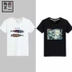 Áo thun nam cotton ngắn tay 2019 nam mới mùa hè cổ tròn thả lỏng áo sơ mi nam nửa tay từ bi áo thun nam tay ngắn có nón