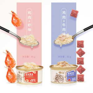 鸡汤白肉丝猫罐头80g*6罐