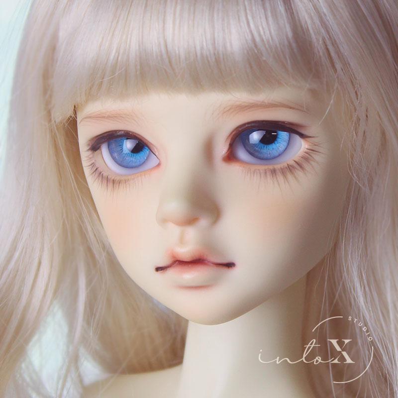 IntoX hand-made BJD real wind resin eye low arc size iris blue eye