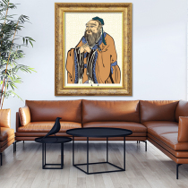 Framed painting like Confucius portrait decorative painting Mao Zedong portrait wall painting wall hanging office Hall safe hanging painting