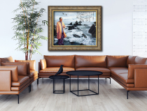 There are framed portraits Chairman Maos langtaosha poetry series canvas portraits living room decorative paintings like great mens hanging paintings