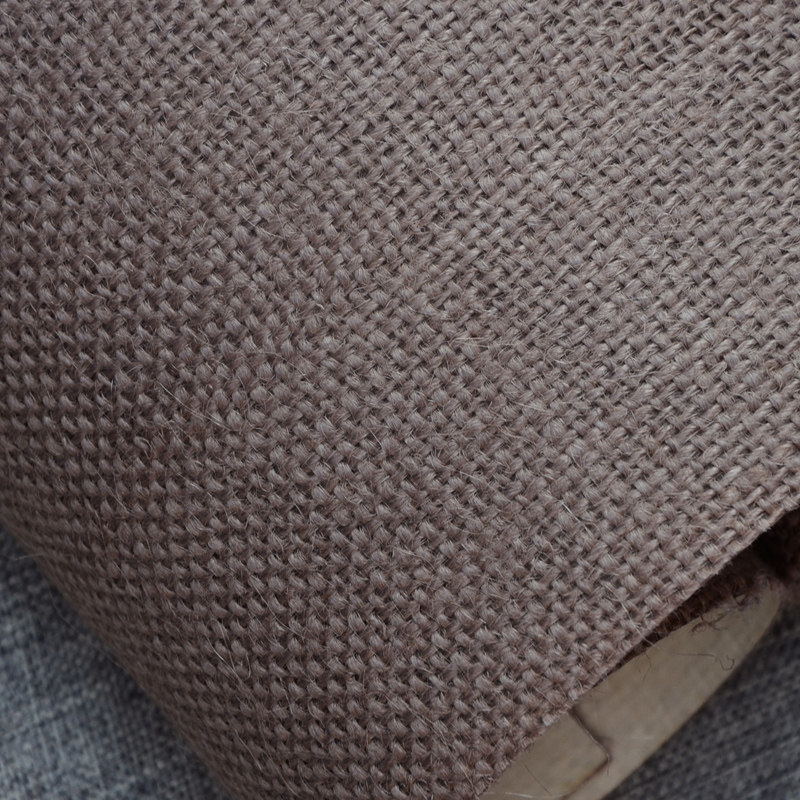 Natural high-grade zen new Chinese linen burlap plant woven living room TV background wall cloth