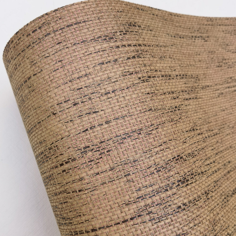 Straw wallpaper straw mat wallpaper tea room teahouse hotel farmhouse ceiling room natural style straw wallpaper