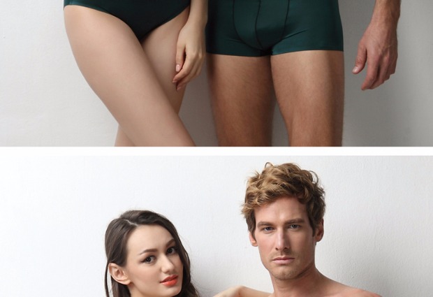 Dreambang lụa không có dấu vết mới nhẹ thoáng khí nam boxer nữ tam giác siêu mỏng một mảnh đồ lót quần lót cặp đôi chất lượng