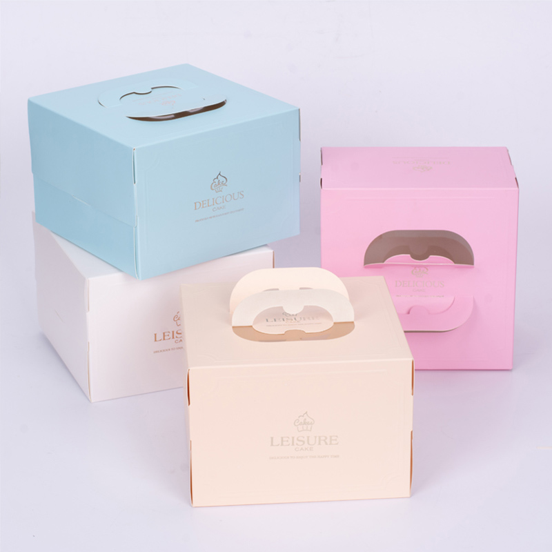 Mobile Au Style 4 Inch Birthday Cake Box Four Inch Moussie Dots Packing Box Klayer Baking Wrapping Paper Box