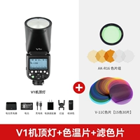 №16. Вспышка Godox V1 + цветная пленка AK-R16 + рассеиватель V-11C.