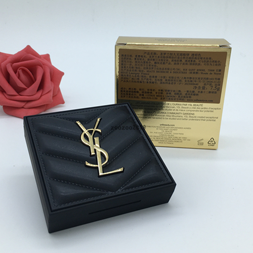Ysl/Saint Laurent Long-Lasting Flawless Powder Compact in Transparent Color, New Leather Case, Oil Control, Starting from 60% off at the Counter