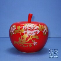 Promotion of Chinese red flower bottle Jingdezhen Ceramic pendulum piece Living room Furnishing Wedding gift Porcelain Chinese modern