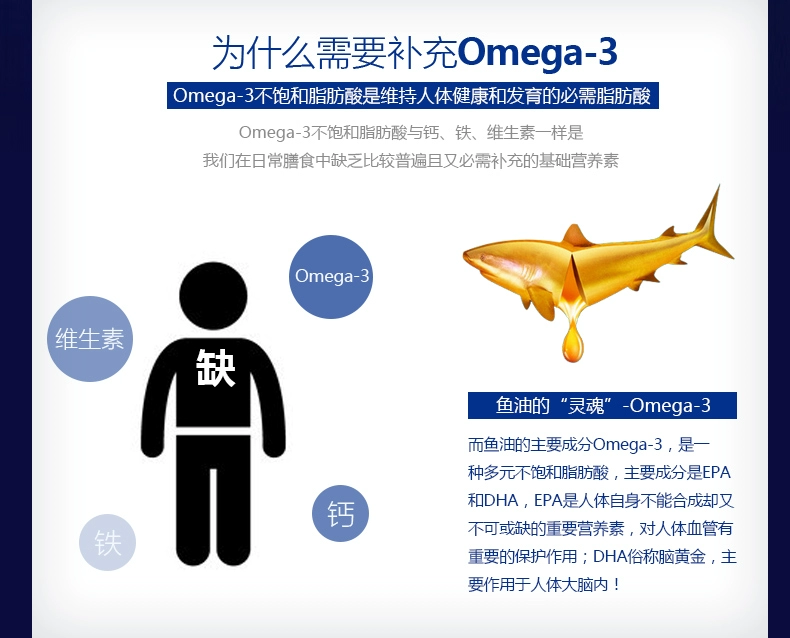Dầu cá Gnc 3 lần 120 viên Mỹ nguyên chất mini cá biển sâu viên nang mềm Omega 3 sản phẩm sức khỏe trung niên - Thức ăn bổ sung dinh dưỡng